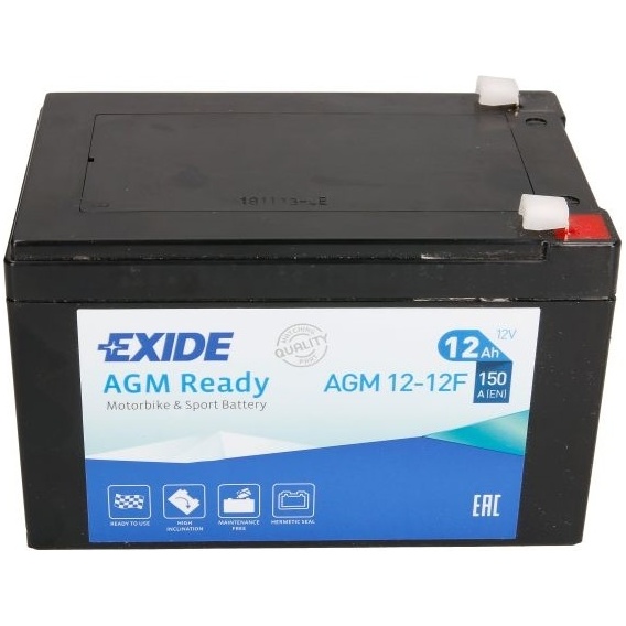 Baterie Moto Exide Agm 12Ah 150A 12V AGM12-12F